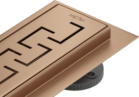 Mexen Flat M15 linear drain 80 cm, brushed copper - 1C24080-15