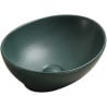 Mexen Elza countertop washbasin 40 x 33 cm, dark green matte - 21014047