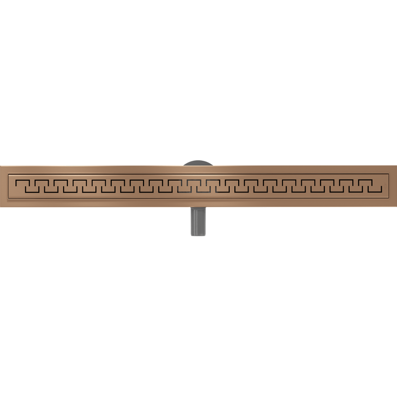 Mexen Flat 360° M15 Rotating Linear Drain 100 cm, Brushed Copper - 1C24100-40