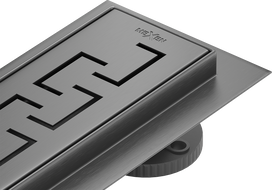 Mexen Flat M15 linear drain 50 cm, gun gray brushed - 1E24050-15