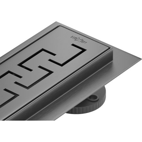 Mexen Flat M15 linear drain 80 cm, gun gray brushed - 1E24080-15