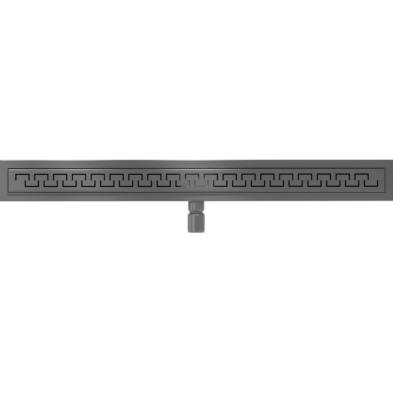 Mexen Flat M15 linear drain 80 cm, gun gray brushed - 1E24080-15