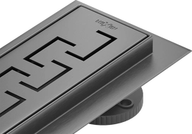 Mexen Flat 360° M15 50 cm Rotating Linear Drain, Brushed Gun Gray - 1E24050-40