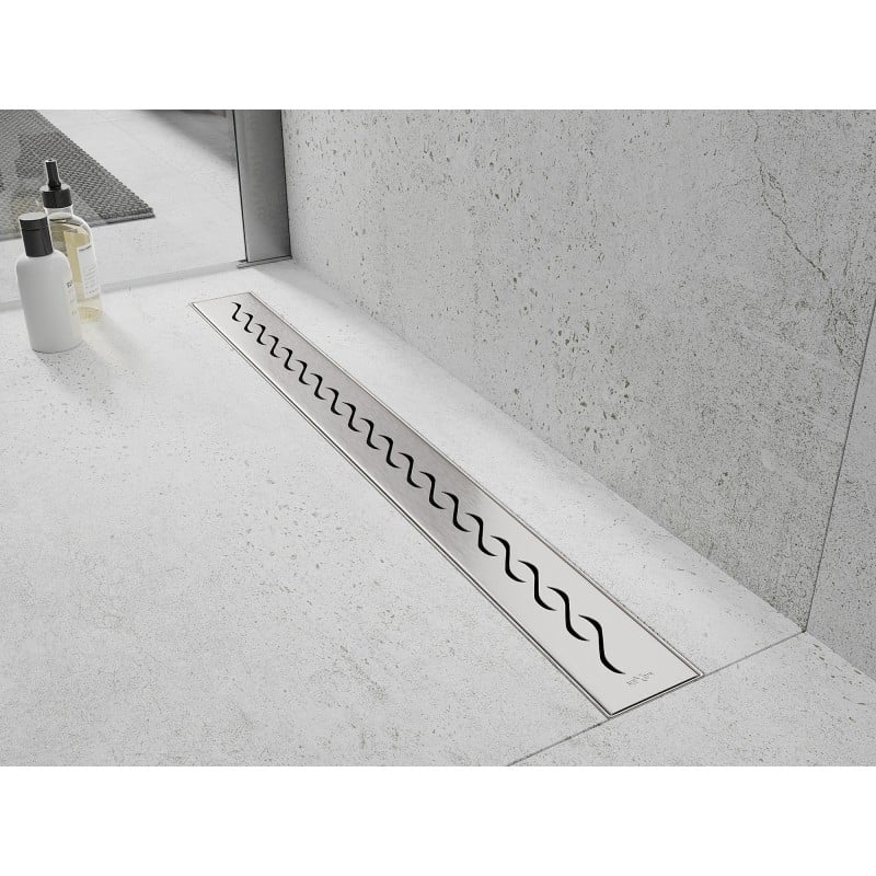 Mexen Flat M18 Cover for Linear Drain 90 cm, Inox - 1023090