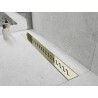 Mexen Flat M18 mask for linear drain 60 cm, gold - 1523060