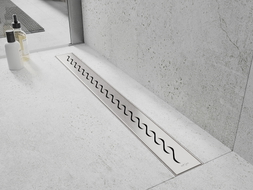 Mexen Flat 360° M18 Rotary Linear Drain 90 cm, inox - 1023090-40