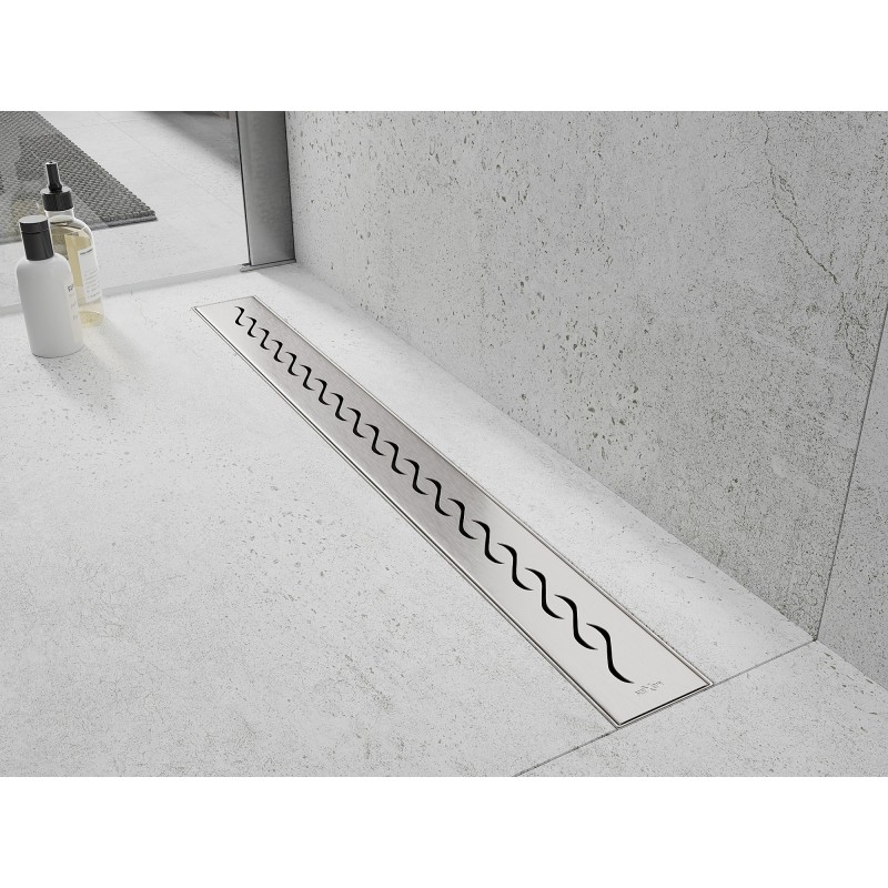 Mexen Flat 360° M18 60 cm Rotating Linear Drain, Inox - 1023060-40