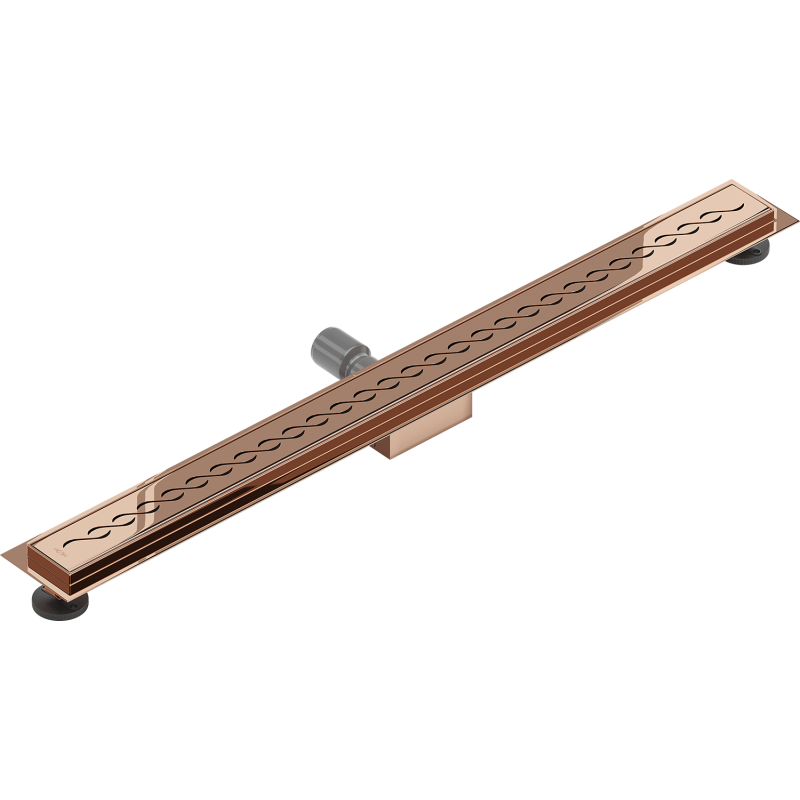 Mexen Flat M18 Linear Drain 80 cm, Rose Gold - 1623080-15