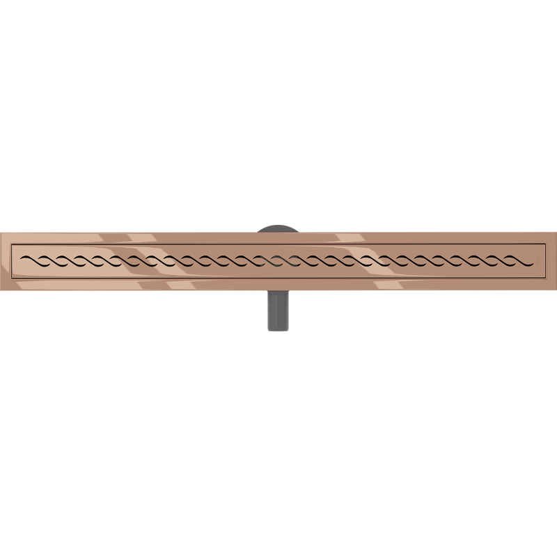 Mexen Flat 360° M18 rotating linear drain 80 cm, rose gold - 1623080-40