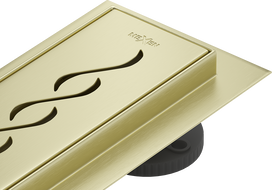 Mexen Flat M18 linear drain 50 cm, brushed gold - 1A23050-15