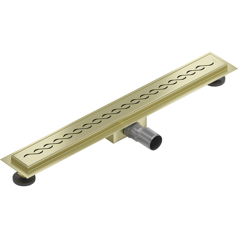Mexen Flat M18 linear drain 50 cm, brushed gold - 1A23050-15