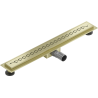 Mexen Flat M18 linear drain 50 cm, brushed gold - 1A23050-15