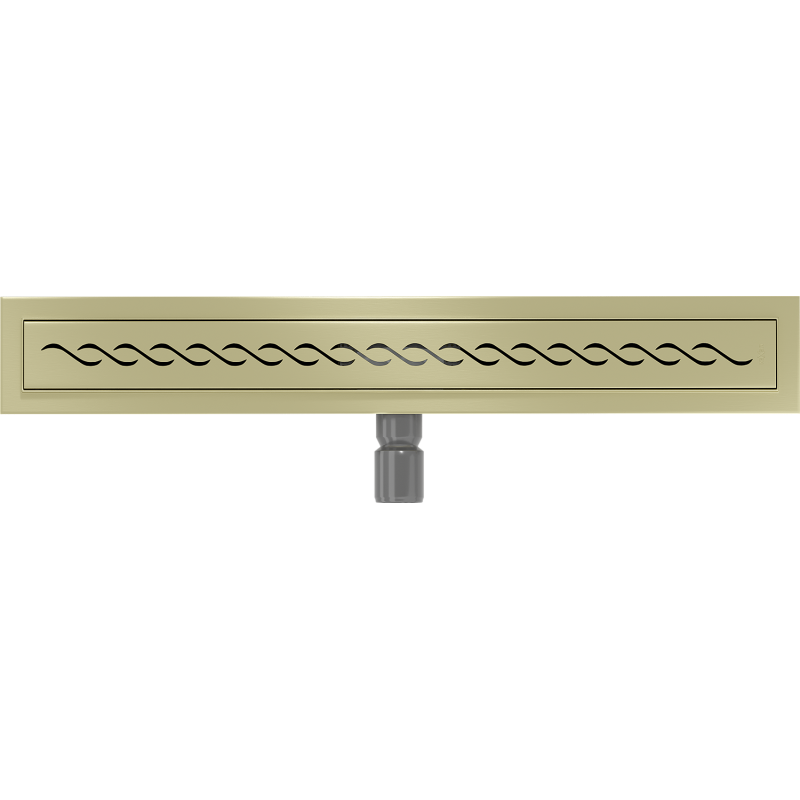 Mexen Flat M18 linear drain 50 cm, brushed gold - 1A23050-15