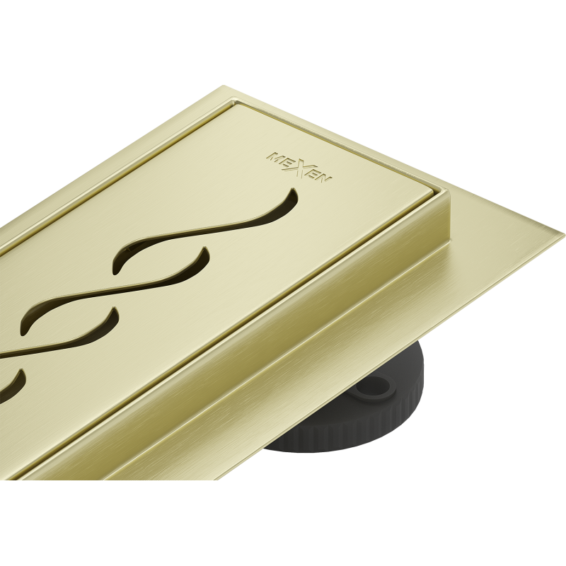 Mexen Flat M18 Linear Drain 60 cm, Brushed Gold - 1A23060-15
