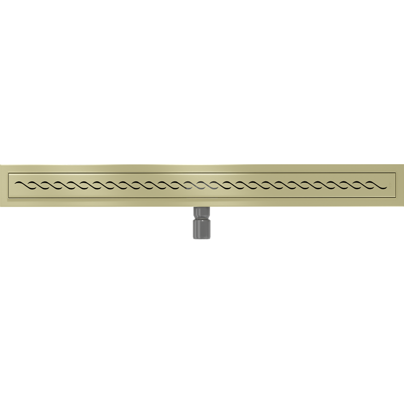 Mexen Flat M18 linear drain 100 cm, brushed gold - 1A23100-15