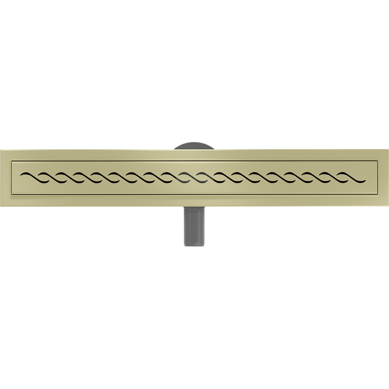 Mexen Flat 360° M18 Rotating Linear Drain 60 cm, Brushed Gold - 1A23060-40