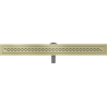 Mexen Flat 360° M18 Rotating Linear Drain 90 cm, Brushed Gold - 1A23090-40