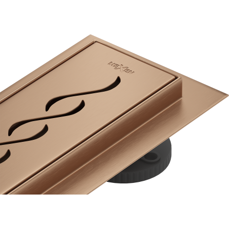 Mexen Flat M18 Linear Drain 100 cm, Brushed Copper - 1C23100-15