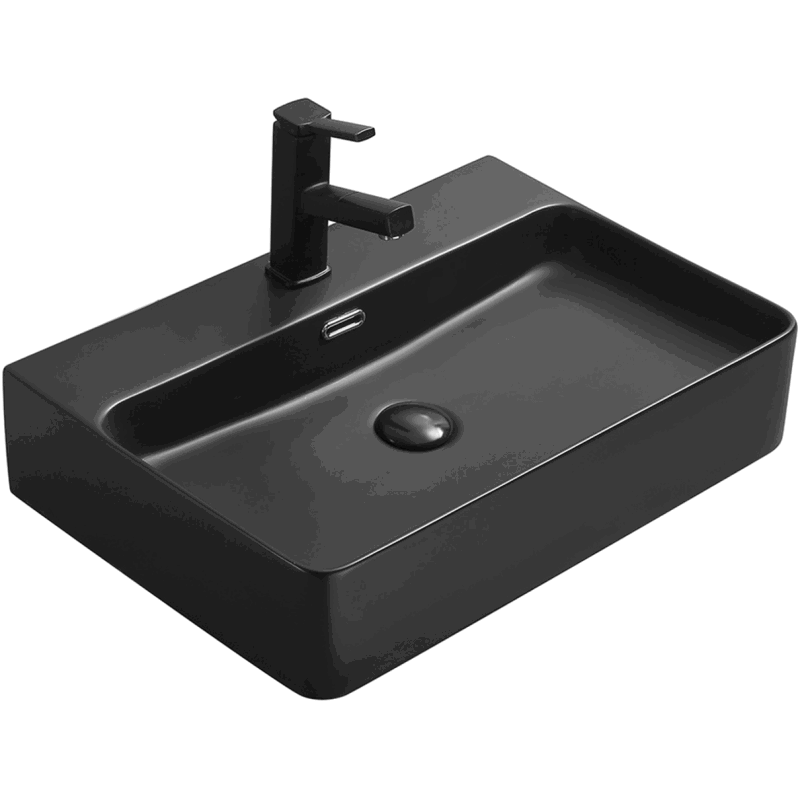 Mexen Lara countertop washbasin 60 x 42 cm, matte black - 21166085
