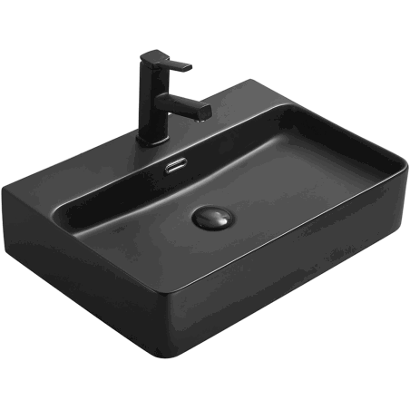 Mexen Lara countertop washbasin 60 x 42 cm, matte black - 21166085