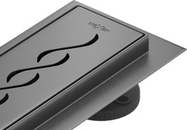 Mexen Flat M18 Linear Drain 50 cm, Gun Gray Brushed - 1E23050-15