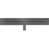Mexen Flat M18 Linear Drain 70 cm, Brushed Gun Gray - 1E23070-15