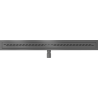 Mexen Flat M18 linear drain 100 cm, gun gray brushed - 1E23100-15