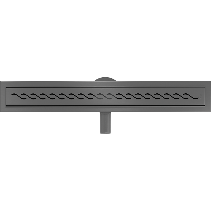 Mexen Flat 360° M18 60 cm Rotatable Linear Drain, Brushed Gun Gray - 1E23060-40