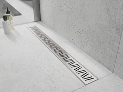 Mexen Flat 360° M22 360° Rotating Linear Drain 90 cm, Inox - 1029090-40