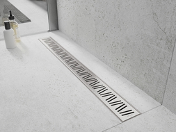 Mexen Flat 360° M22 Rotating Linear Drain 80 cm, Inox - 1029080-40