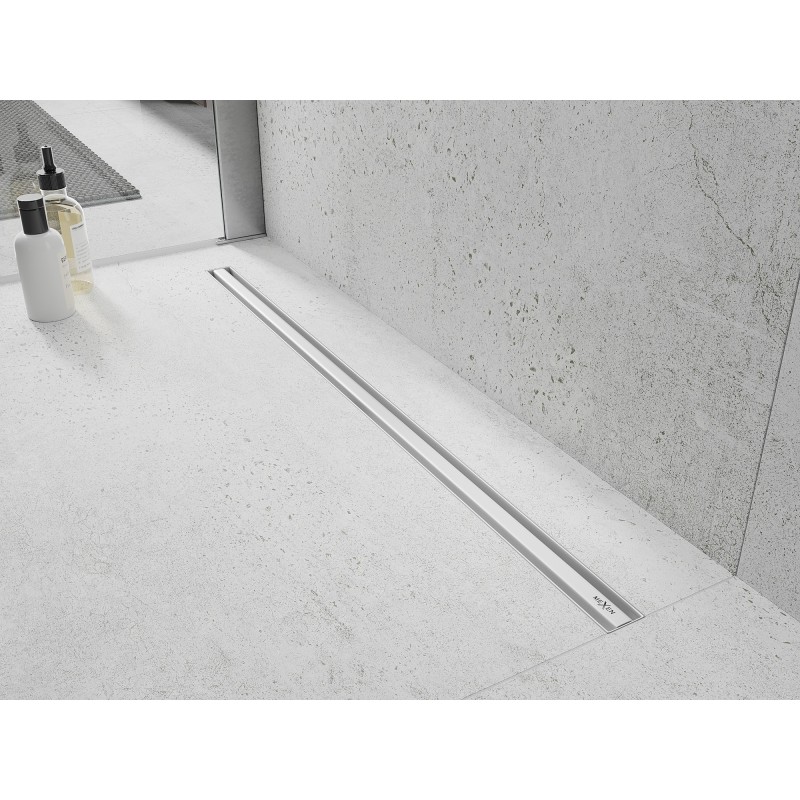 Mexen Flat 360° Slim 120 cm Rotating Linear Drain, White - 1241120
