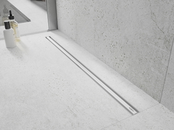 Mexen Flat 360° Slim 360° Rotating Linear Drain 100 cm, White - 1241100