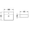 Mexen Lara countertop sink 60 x 42 cm, white - 21166000
