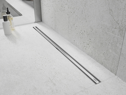 Mexen Flat 360° Slim Rotating Linear Drain 150 cm, Inox - 1041150