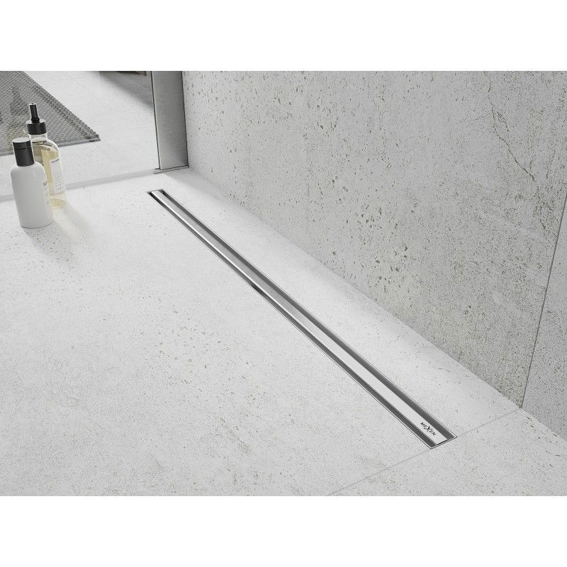 Mexen Flat 360° Slim 140 cm Rotating Linear Drain, Inox - 1041140