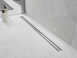 Mexen Flat 360° Slim 200 cm Rotating Linear Drain, Inox - 1041200