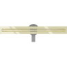 Mexen Flat 360° Slim rotary linear drain 50 cm, gold - 1541050