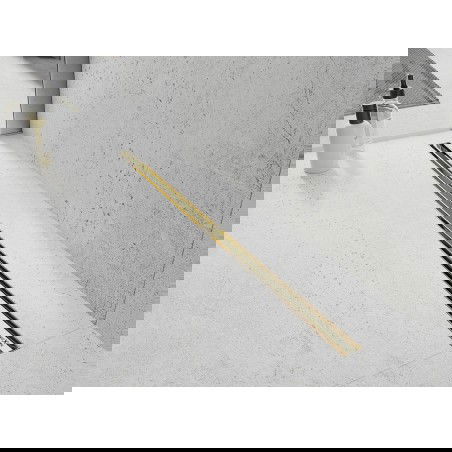 Mexen Flat 360° Slim rotary linear drain 50 cm, gold - 1541050