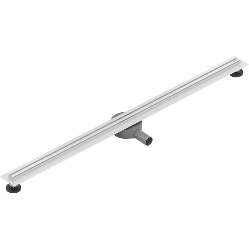 Mexen Flat 360° Slim 140 cm rotary linear drain, white - 1241140