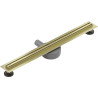 Mexen Flat 360° Slim rotational linear drain 70 cm, brushed gold - 1A41070