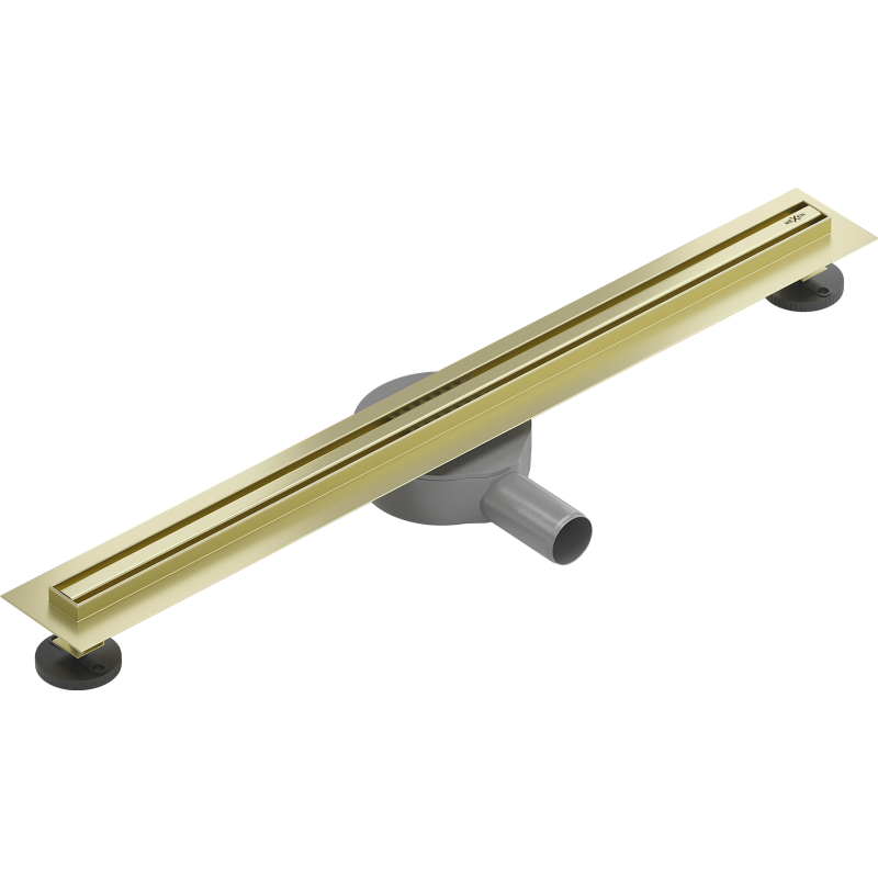 Mexen Flat 360° Slim rotational linear drain 70 cm, brushed gold - 1A41070