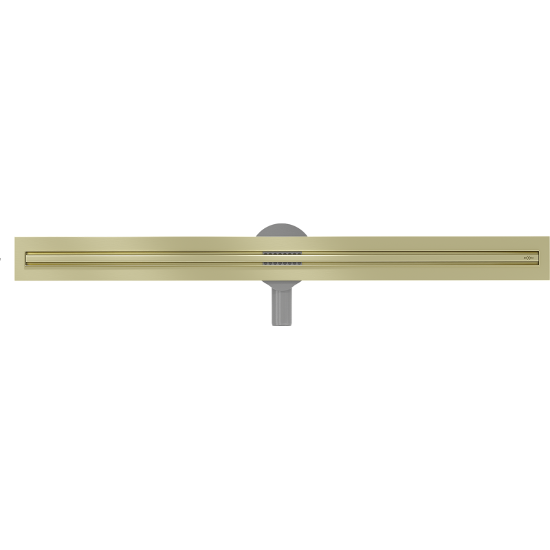 Mexen Flat 360° Slim rotary linear drain 90 cm, brushed gold - 1A41090