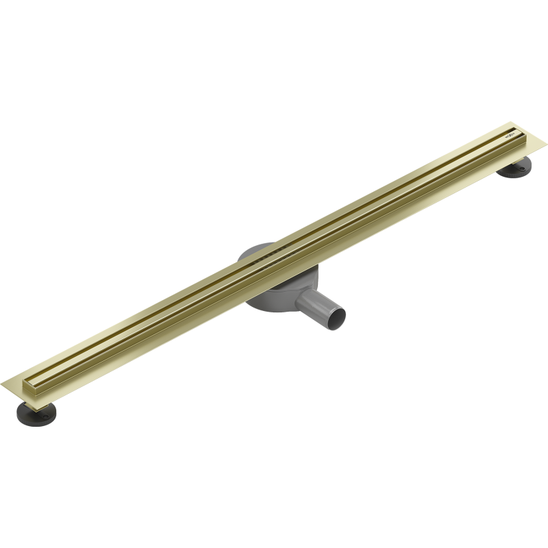 Mexen Flat 360° Slim rotary linear drain 90 cm, brushed gold - 1A41090