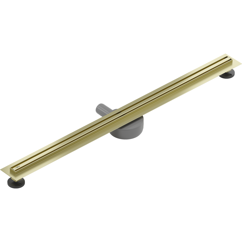 Mexen Flat 360° Slim 80 cm Rotatable Linear Drain, Brushed Gold - 1A41080
