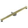 Mexen Flat 360° Slim 80 cm Rotatable Linear Drain, Brushed Gold - 1A41080