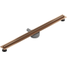 Mexen Flat 360° Slim 80 cm Rotatable Linear Drain, Brushed Copper - 1C41080
