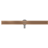 Mexen Flat 360° Slim 80 cm Rotatable Linear Drain, Brushed Copper - 1C41080