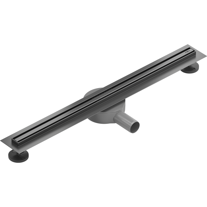 Mexen Flat 360° Slim rotary linear drain 60 cm, brushed gun gray - 1E41060