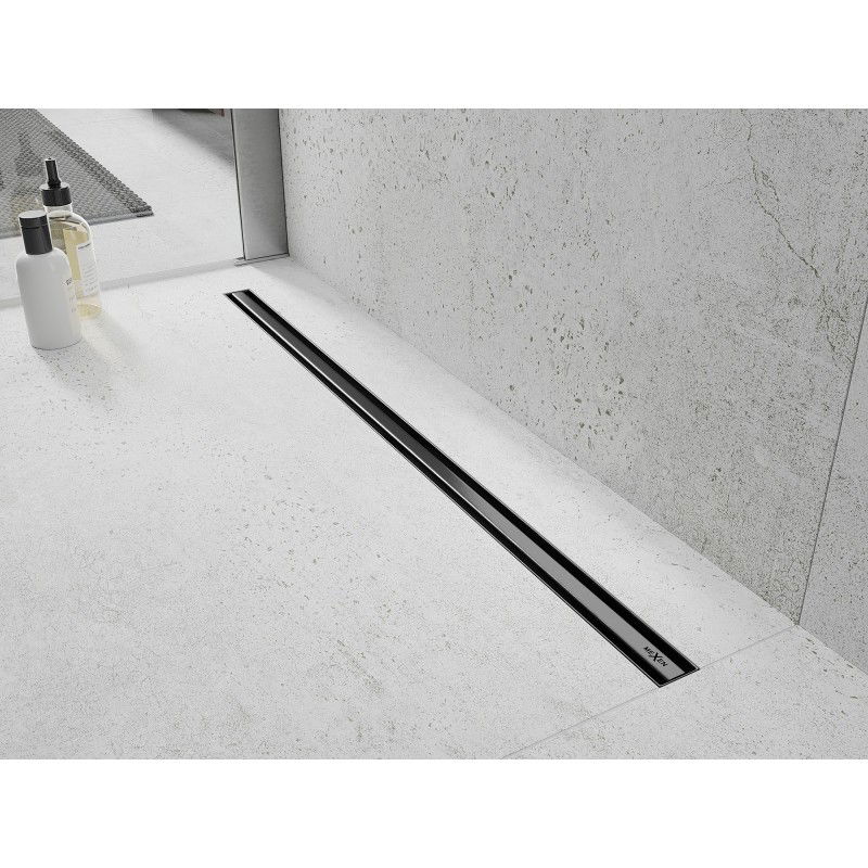 Mexen Flat 360° Slim rotary linear drain 70 cm, gun gray brushed - 1E41070
