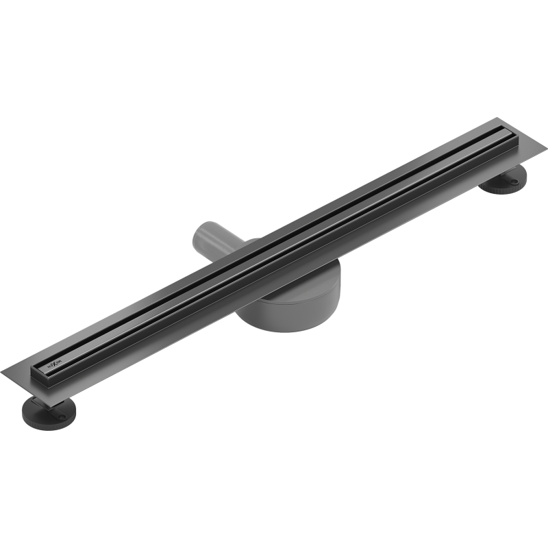 Mexen Flat 360° Slim rotary linear drain 70 cm, gun gray brushed - 1E41070